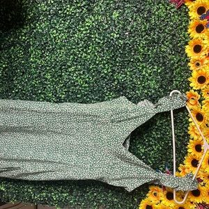 Large Green & White Dress